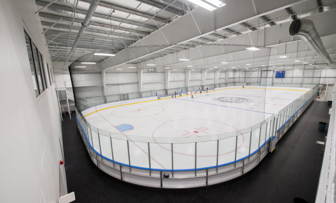 Boston Sports Institute Ice Rink Stand View